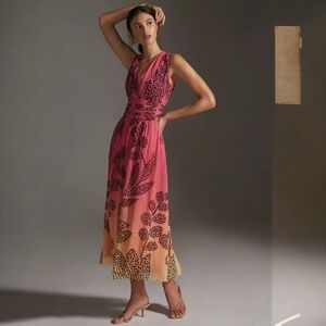 Verb Pallavi Singhee Anthropologie Ombré Maxi Dress M